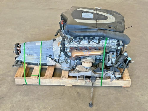 ⭐12K MILES!! 11-12 MERCEDES SL550 5.5L ENGINE & TRANSMISSION DROPOUT LOT2611 RWD