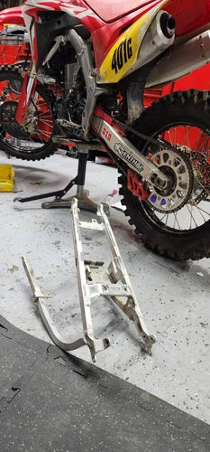 08-17 HONDA CRF450X CRF 450X OEM BACK SUB FRAME SUBFRAME STRAIGHT RAILS REAR