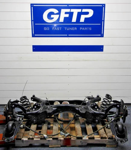 23-25 TOYOTA GR COROLLA GRC OEM CRADLE SUBFRAME COMPLETE W/ HUBS SUSPENSION REAR