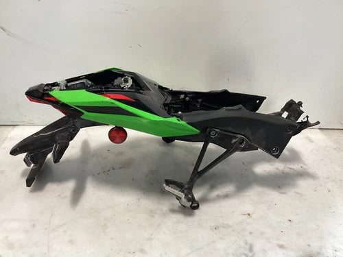 2024 21-24 Kawasaki NINJA ZX10R REAR SUBFRAME TAIL FAIRINGS PEGS GREEN OEM BACK